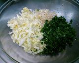 春キャベツとしょうがたっぷり　焼き餃子作り方1写真
