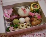 お花見弁当に♡うずらで三色団子作り方4写真