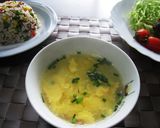 食材色々かきたまスープ　　作り方4写真
