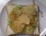 春キャベツとポテトチップスのサンドイッチ作り方3写真