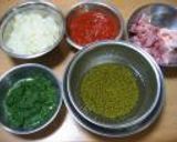 ほうれん草チキン豆カレー　作り方2写真