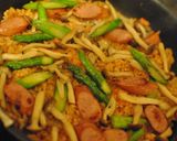 スモーク風味ケチャップライスのパエリア作り方6写真