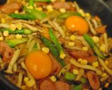 スモーク風味ケチャップライスのパエリア作り方7写真