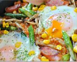スモーク風味ケチャップライスのパエリア作り方9写真