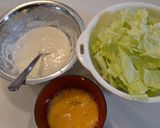 春キャベツと卵のすいとんお味噌汁作り方1写真