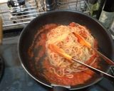 トマトパスタ(トマトソース)和風作り方8写真