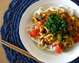 トマトときのこのマーボーうどん作り方5写真
