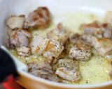 カレーピラフ♡チキントマトクリーム添え作り方5写真