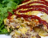 ポテトとミンチのオムレツ作り方8写真
