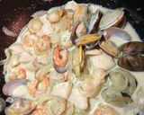 ✩*シーフードのクリームパスタ*✩作り方6写真