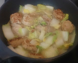 簡単！白菜と春雨の中華風肉団子作り方4写真