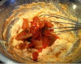 韓国料理 簡単！豚キムチチーズチヂミ作り方3写真