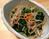 美味しい！ほうれん草とモヤシのゴマ和え♪作り方5写真