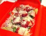 コンビニ野菜でチキン温サラダ作り方2写真