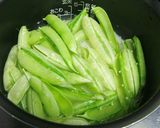 さや付きえんどう豆で☆豆ご飯作り方6写真