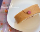ふんわり春の香り☆桜のロールケーキ作り方10写真