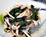 新玉ねぎと生わかめの韓国風サラダ作り方3写真