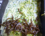 青のり風味・いかなごの釘煮を巻いた卵焼き作り方2写真