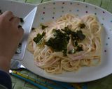 息子の好物♪クリーミーたらこスパゲティ作り方6写真