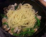 あさりと菜の花の醤油バターパスタ作り方7写真