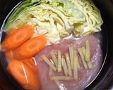 炊飯器で☆蒸し鶏&蒸しキャベツ・人参作り方3写真