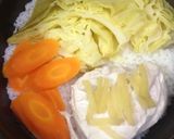 炊飯器で☆蒸し鶏&蒸しキャベツ・人参作り方5写真