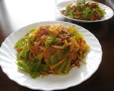シーフードとキャベツのトマトパスタ作り方5写真
