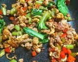 【袋麺の粉♻️】🇹🇭トムヤム風えび味🦐小松菜炒め🥬！作り方2写真