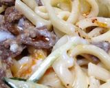 麺つゆマヨのスタミナ満点❤サラダうどん作り方8写真