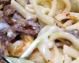 麺つゆマヨのスタミナ満点❤サラダうどん作り方8写真