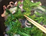 タコ入り☆ブロッコリーとネギのパスタ作り方5写真