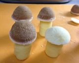 なめこのキャラケーキ作り方3写真