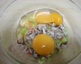 ポン酢で作るレタスとカニカマのあんかけ丼作り方4写真