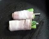 超簡単お弁当のおかず（アスパラベーコン）作り方2写真