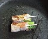 超簡単お弁当のおかず（アスパラベーコン）作り方3写真