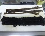 手早く簡単☆生わかめとなめこの卵とじ作り方1写真