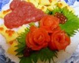 バレンタインや　お祝いに　お寿司ケーキ作り方14写真