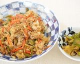 野菜炒めリメイク！簡単に炒飯作り方2写真