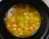 野菜とソーセージのクイックスープ作り方3写真