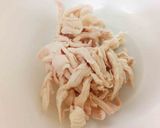 【冷蔵庫掃除】鶏のおろしポン酢サラダ作り方1写真