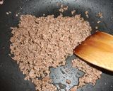 月見そぼろパスタ（カルボナーラ風）作り方2写真