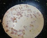 月見そぼろパスタ（カルボナーラ風）作り方4写真