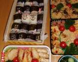キャラ弁 運動会に応援団作り方4写真