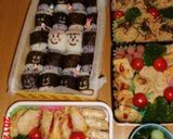 キャラ弁 運動会に応援団作り方4写真