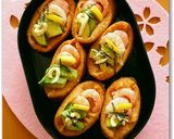 お花見弁当!いなり寿司アボカド&エビのせ作り方6写真