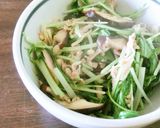 【冷蔵庫掃除】水菜ときのこのツナ炒め作り方4写真