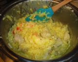 鶏肉と海老のシンプルパエリア作り方7写真