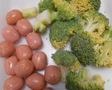 ブロッコリーとフランクのイタリアン風味作り方2写真