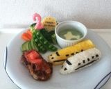 ２歳の誕生日に★新幹線プレート★作り方6写真