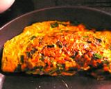 フライパンでにら入り卵焼き作り方5写真